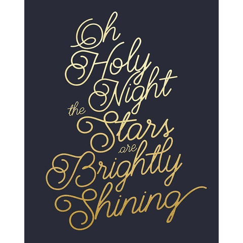 Oh Holy Night White Modern Wood Framed Art Print by Straatsma, Leah