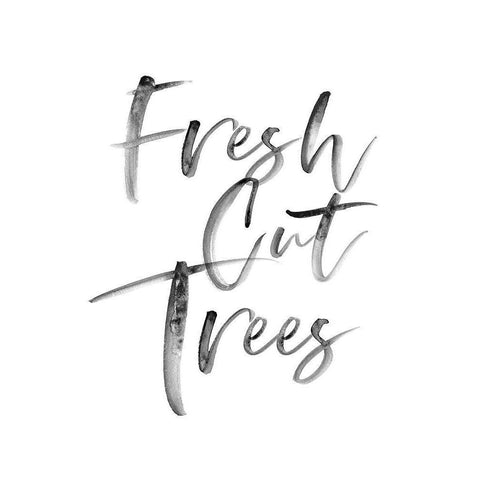 Fresh Cut Trees White Modern Wood Framed Art Print by Straatsma, Leah