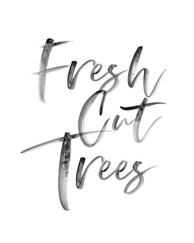 Fresh Cut Trees White Modern Wood Framed Art Print with Double Matting by Straatsma, Leah