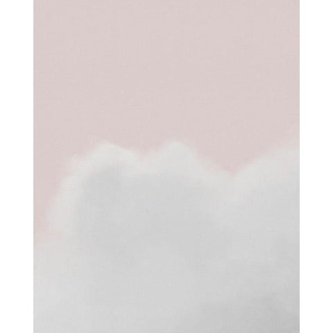 Pink Sky and Clouds Black Modern Wood Framed Art Print with Double Matting by Straatsma, Leah