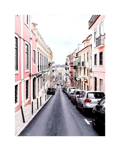 Lisbon 6 White Modern Wood Framed Art Print with Double Matting by Straatsma, Leah