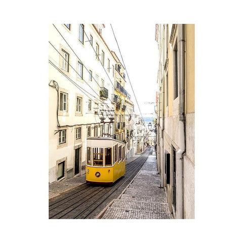 LIsbon 7 White Modern Wood Framed Art Print by Straatsma, Leah