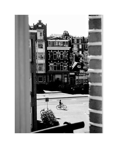 Amsterdam 2 White Modern Wood Framed Art Print with Double Matting by Straatsma, Leah