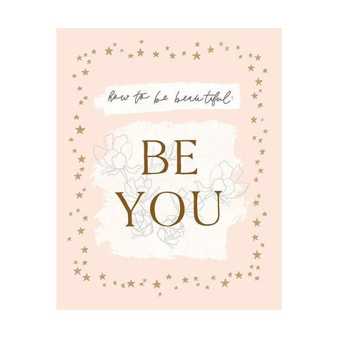 How To Be Beautiful White Modern Wood Framed Art Print by Straatsma, Leah