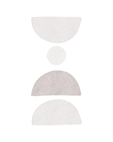 Modern Half Circle Alabaster Black Ornate Wood Framed Art Print with Double Matting by Straatsma, Leah