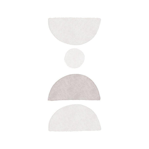 Modern Half Circle Alabaster Black Modern Wood Framed Art Print with Double Matting by Straatsma, Leah