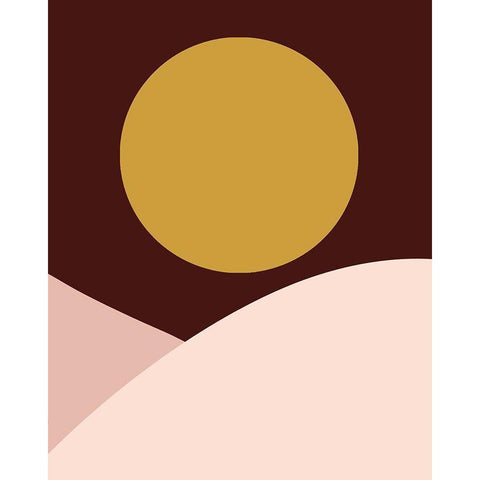 Earthen Sunset White Modern Wood Framed Art Print by Straatsma, Leah