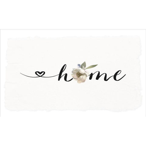 Home White Modern Wood Framed Art Print by Straatsma, Leah