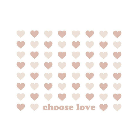 Choose Love Black Modern Wood Framed Art Print with Double Matting by Straatsma, Leah