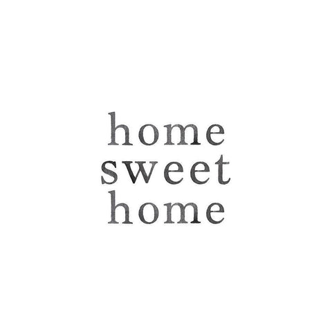 Home Sweet Home White Modern Wood Framed Art Print by Straatsma, Leah