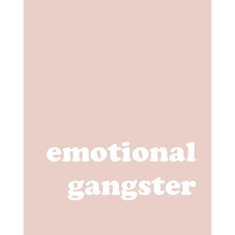 Emotional Gangster Black Modern Wood Framed Art Print with Double Matting by Straatsma, Leah