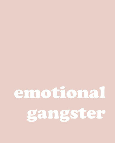 Emotional Gangster White Modern Wood Framed Art Print with Double Matting by Straatsma, Leah