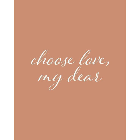 Choose Love Black Modern Wood Framed Art Print with Double Matting by Straatsma, Leah