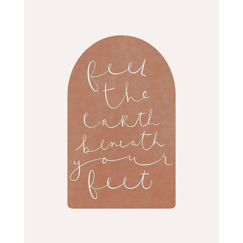 Feel the Earth White Modern Wood Framed Art Print by Straatsma, Leah