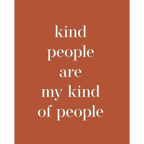 Kind People Black Modern Wood Framed Art Print with Double Matting by Straatsma, Leah