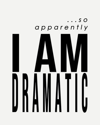 Apparently Im Dramatic White Modern Wood Framed Art Print with Double Matting by Straatsma, Leah