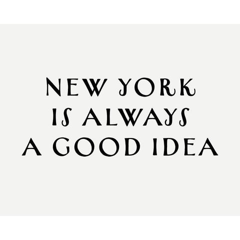 NEW YORK GOOD IDEA White Modern Wood Framed Art Print by Straatsma, Leah