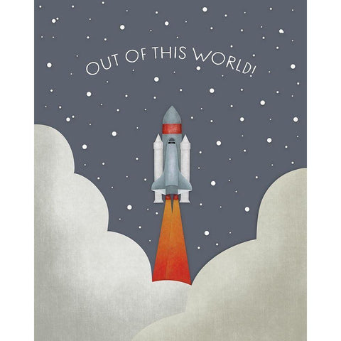 Out of This World White Modern Wood Framed Art Print by Straatsma, Leah