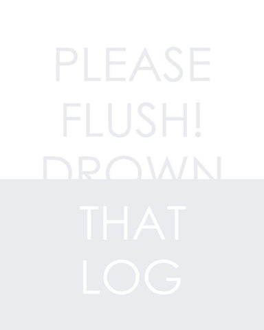 Please Flush White Modern Wood Framed Art Print with Double Matting by Straatsma, Leah