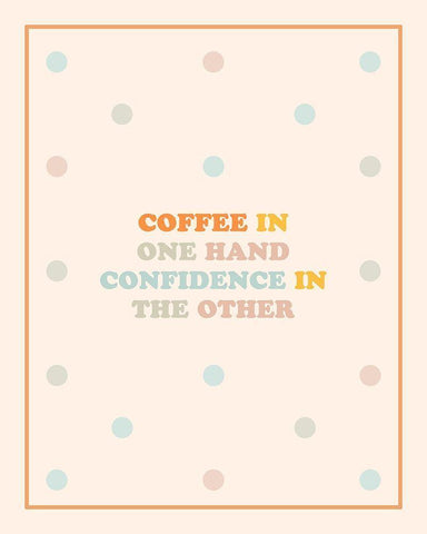 Coffee Hand Black Ornate Wood Framed Art Print with Double Matting by Straatsma, Leah