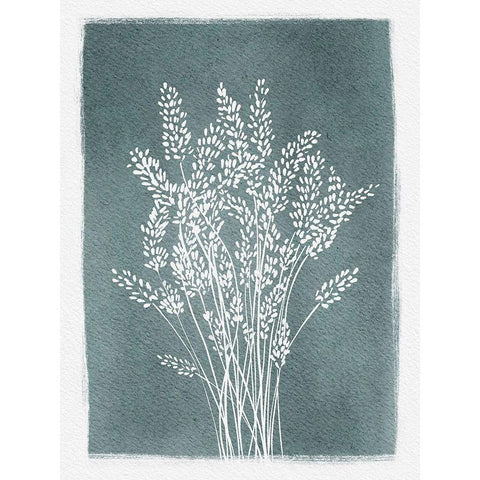 Pressed Lavender White Modern Wood Framed Art Print by Straatsma, Leah