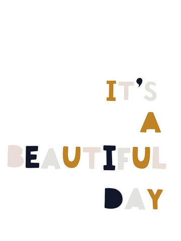 Beautiful Day White Modern Wood Framed Art Print with Double Matting by Straatsma, Leah