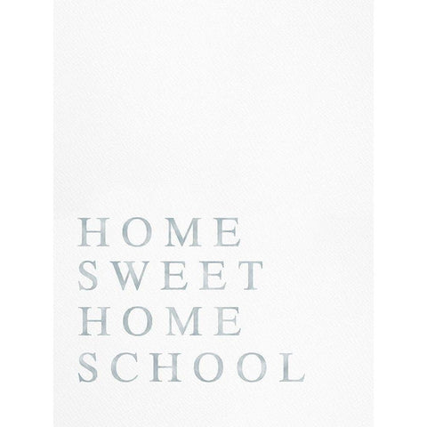 Home Sweet Home School White Modern Wood Framed Art Print by Straatsma, Leah