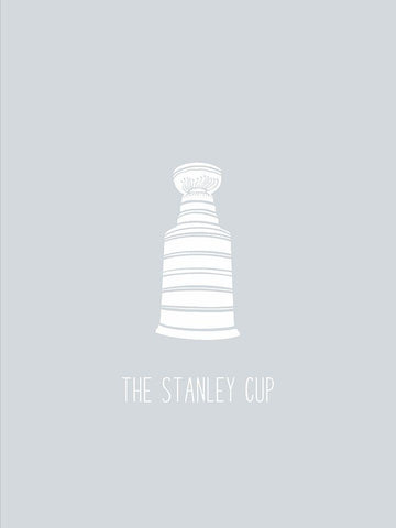 Stanley Cup White Modern Wood Framed Art Print with Double Matting by Straatsma, Leah