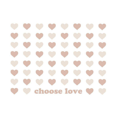 Choose Love Black Modern Wood Framed Art Print with Double Matting by Straatsma, Leah