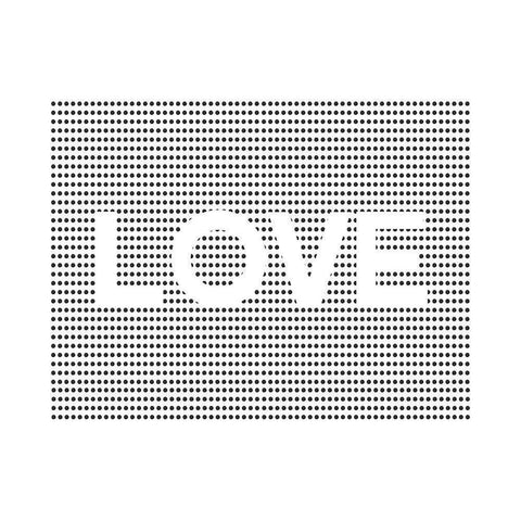 Love Dots White Modern Wood Framed Art Print by Straatsma, Leah