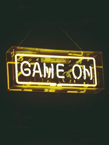 Game On Black Ornate Wood Framed Art Print with Double Matting by Straatsma, Leah