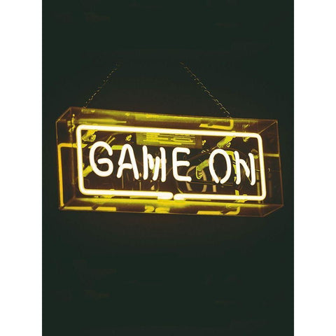 Game On Black Modern Wood Framed Art Print with Double Matting by Straatsma, Leah