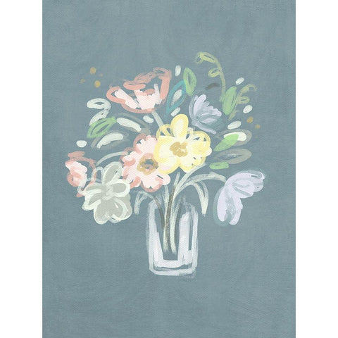 A Bouquet for Rosalind Black Modern Wood Framed Art Print with Double Matting by Straatsma, Leah