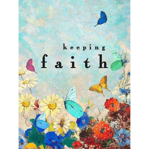 Keeping Faith White Modern Wood Framed Art Print by Straatsma, Leah