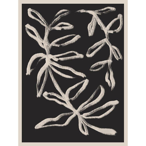 Botanical Vines 2 White Modern Wood Framed Art Print by Straatsma, Leah