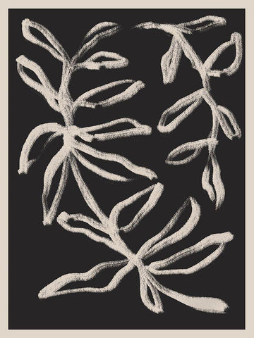 Botanical Vines 2 Black Ornate Wood Framed Art Print with Double Matting by Straatsma, Leah