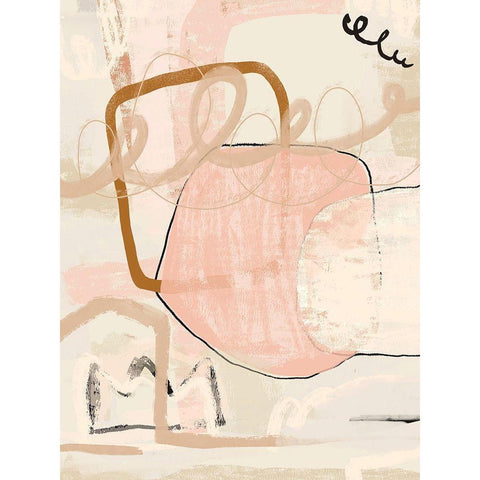 Delightful White Modern Wood Framed Art Print by Straatsma, Leah