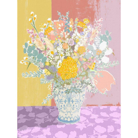 The Loveliest Bouquet Black Modern Wood Framed Art Print with Double Matting by Straatsma, Leah