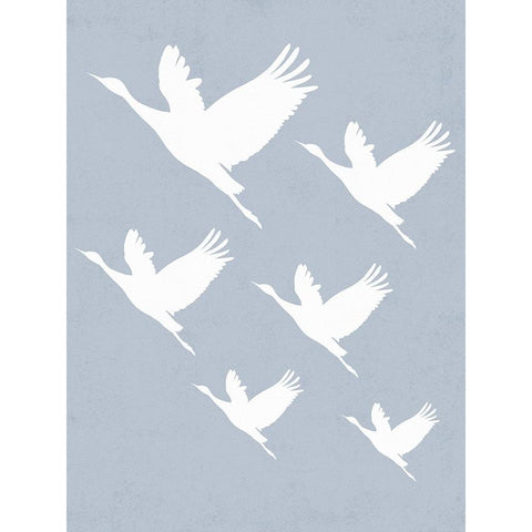 Take Flight White Modern Wood Framed Art Print by Straatsma, Leah