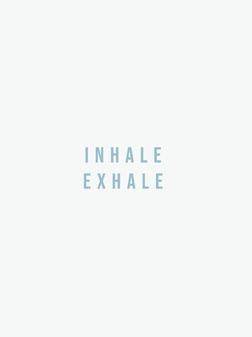 Inhale Exhale Black Ornate Wood Framed Art Print with Double Matting by Straatsma, Leah