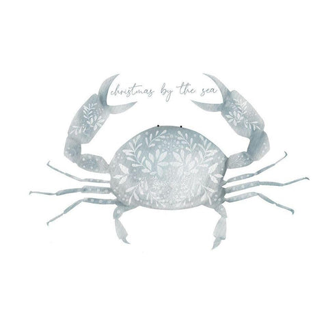 Christmas By The Sea Black Modern Wood Framed Art Print by Straatsma, Leah