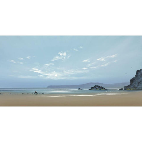 Ebb Tide 1 White Modern Wood Framed Art Print by Lee, Spencer