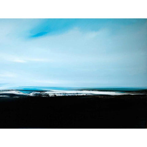 At Sea White Modern Wood Framed Art Print by Timmington