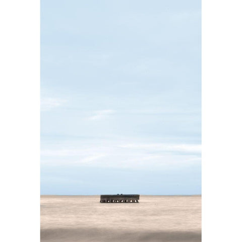 Vast Silence Black Modern Wood Framed Art Print by Collins, Matthew