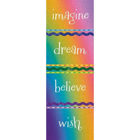 Kid Dreams Rainbow Black Modern Wood Framed Art Print by Hogan, Melody