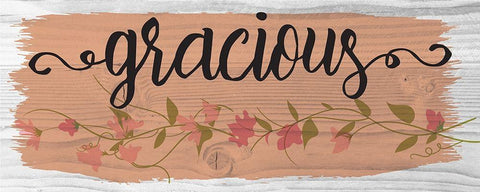 Curly Cue Gracious Color 4 Black Ornate Wood Framed Art Print with Double Matting by Hogan, Melody