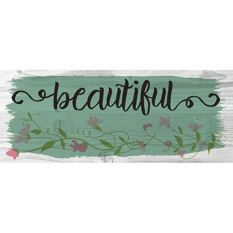 Curly Cue Beautiful Color 7 White Modern Wood Framed Art Print by Hogan, Melody