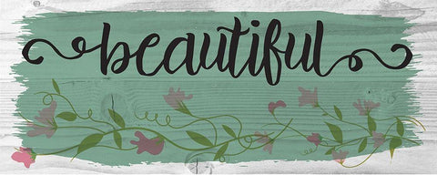 Curly Cue Beautiful Color 7 Black Ornate Wood Framed Art Print with Double Matting by Hogan, Melody