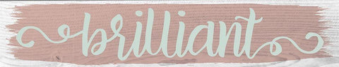 Brilliant Color Signs 1 White Modern Wood Framed Art Print with Double Matting by Hogan, Melody