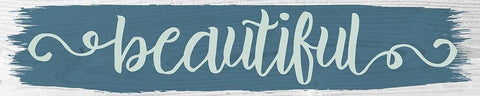 Beautiful Color Signs 1 Black Ornate Wood Framed Art Print with Double Matting by Hogan, Melody